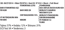 Load image into Gallery viewer, Semen - VT Tenzamoritaka B14 (Jordan) - Conventional Semen for Domestic Use