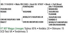 Load image into Gallery viewer, Semen - VT Yasuzuru Doi X07 (Gabriel) - Conventional Semen for Domestic Use