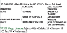 Load image into Gallery viewer, Semen - VT Yasuzuru Doi X07 (Gabriel) - Conventional Semen for Domestic Use

